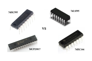 فهم الاختلافات بين 74HC595 ، 74LS595 ، 74HC164 ، و MCP23017