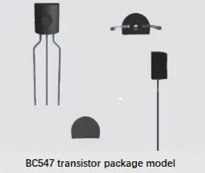 Fig.3 BC547 Transistor Package Model