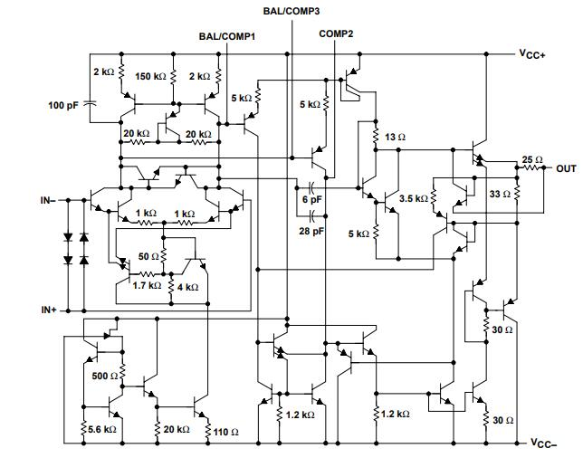 LM318 Schematic Diagram