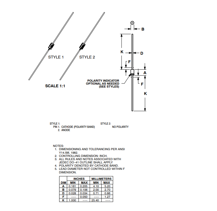 1N4002 Package