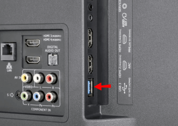  USB Type A Port On Television